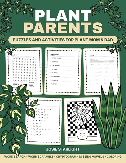 Cover of Plant Parents: Puzzles and Activities for Plant Mom & Dad